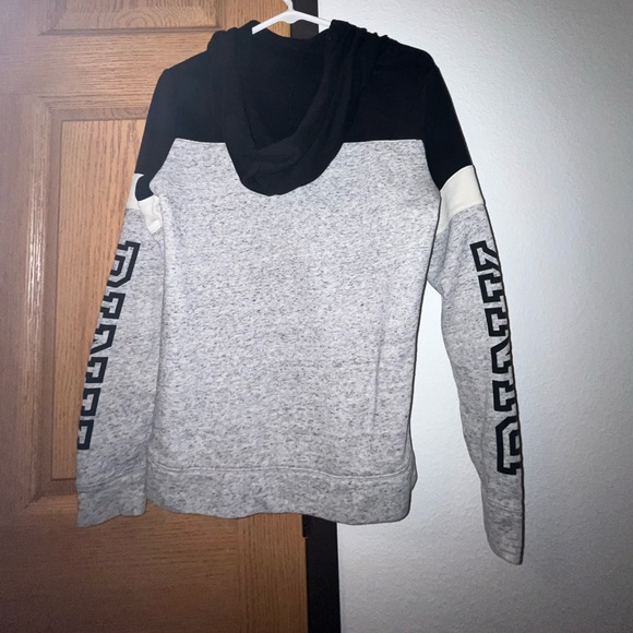 PINK HOODIE- color black and grey, size extra small - Picture 2 of 2